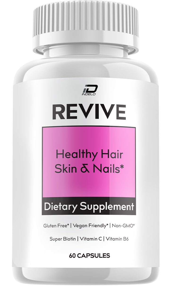 Indelo Revive Healthy Hair Skin and Nails, 60 Capsules