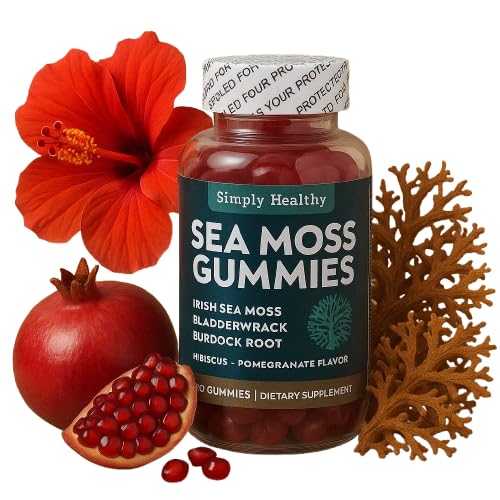 Simply Healthy Premium Sea Moss Gummies, 60 Count