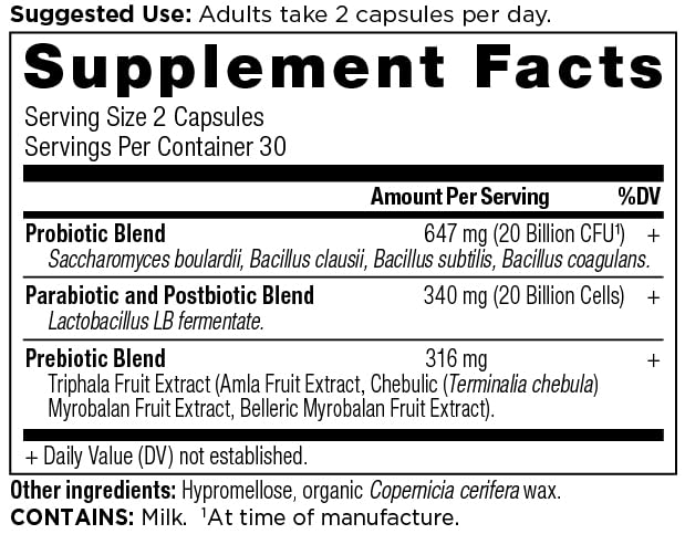 Ancient Nutrition SBO Probiotic Trinity Daily Care Capsule 60 Count