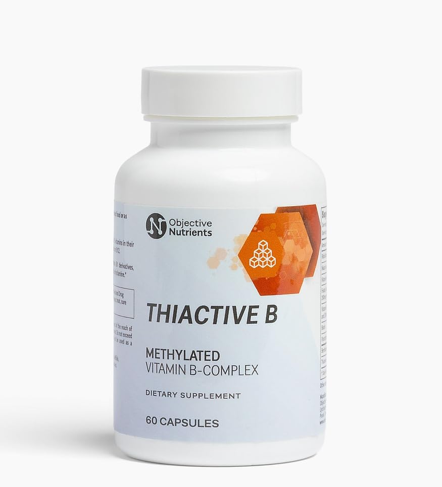Objective Nutrients Thiactive B Complex, 60 Capsules