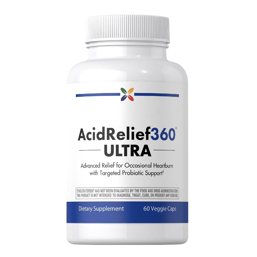 Stop Aging Now Acid Relief Supplement with Probiotic Support 60 Capsules