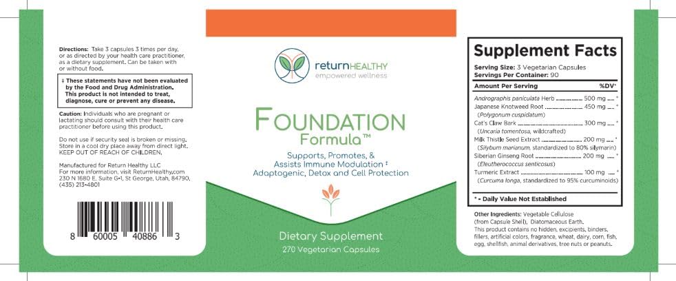 Return Healthy Foundation Plan 5-Product Daily Wellness Kit Capsule, 5 Capsules