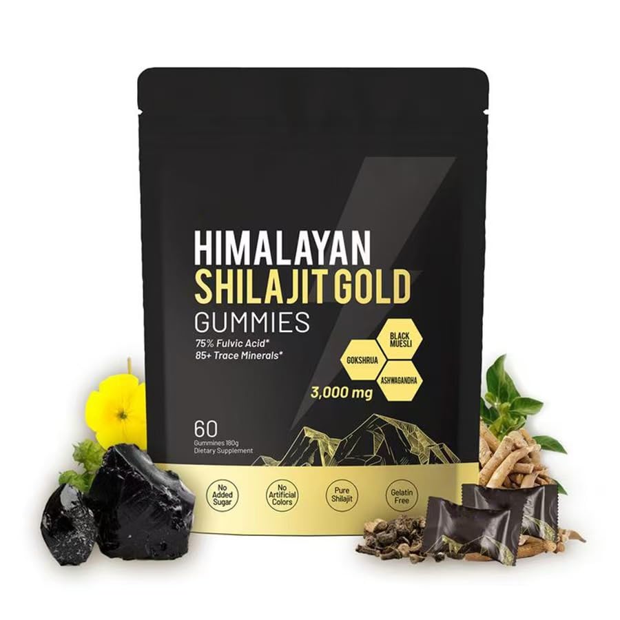 Yeloart Shilajit Gummies 60 Count