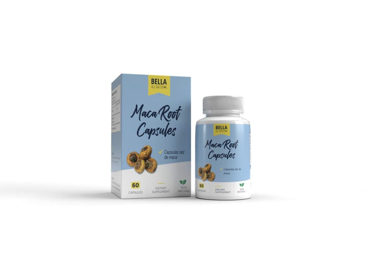 Bella All Natural Maca Root Capsules 60 Count