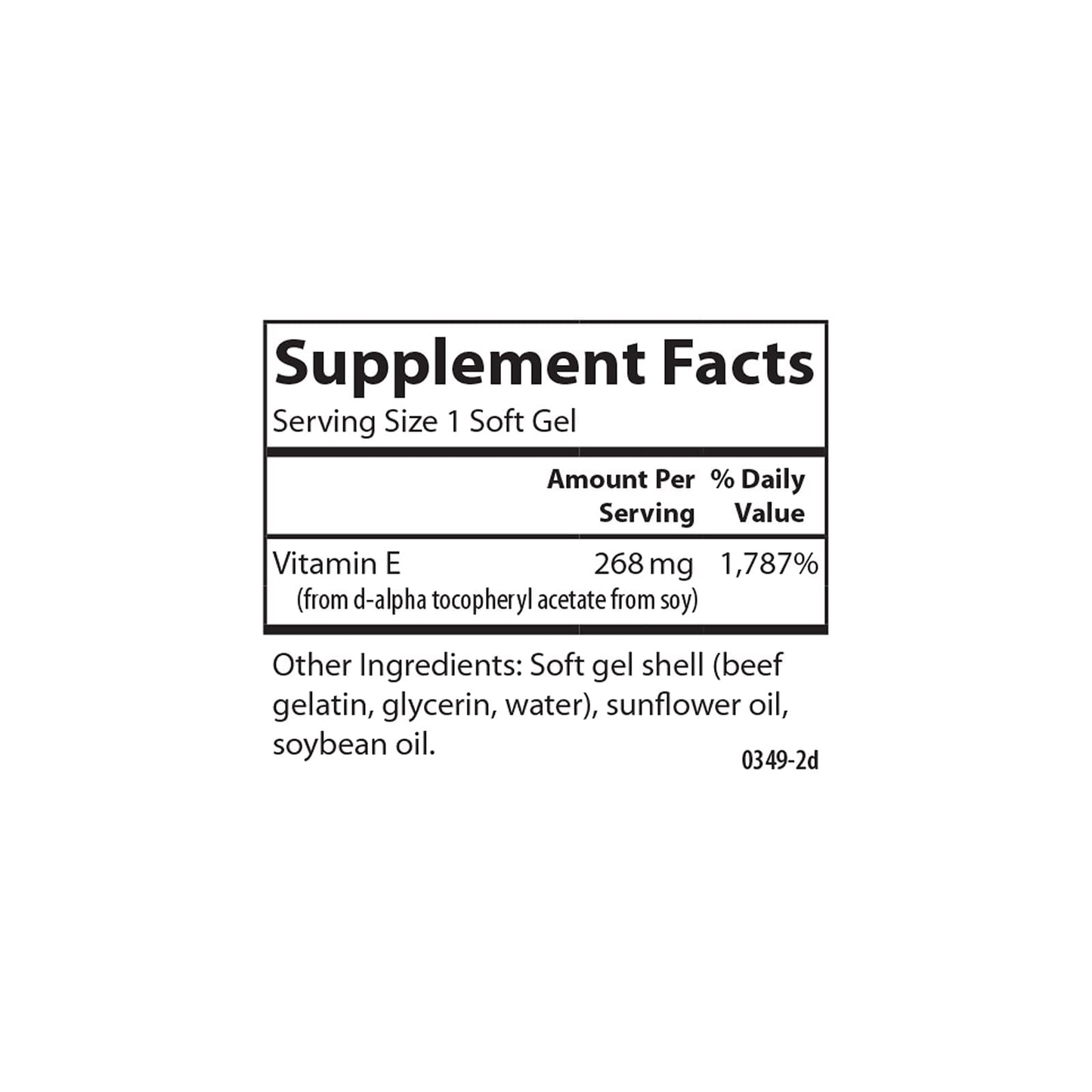 Carlson E-Gems 400 IU Vitamin E Softgels, 140 Count
