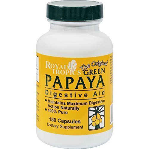 Royal Tropics Green Papaya Digestv Capsules 750