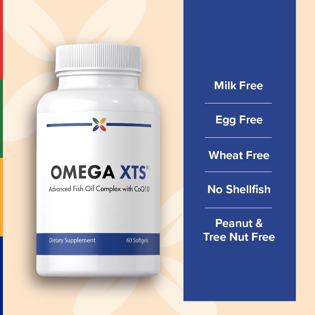 Stop Aging Now Fish Oil Omega-3 Supplement with EPA & DHA Softgels 60