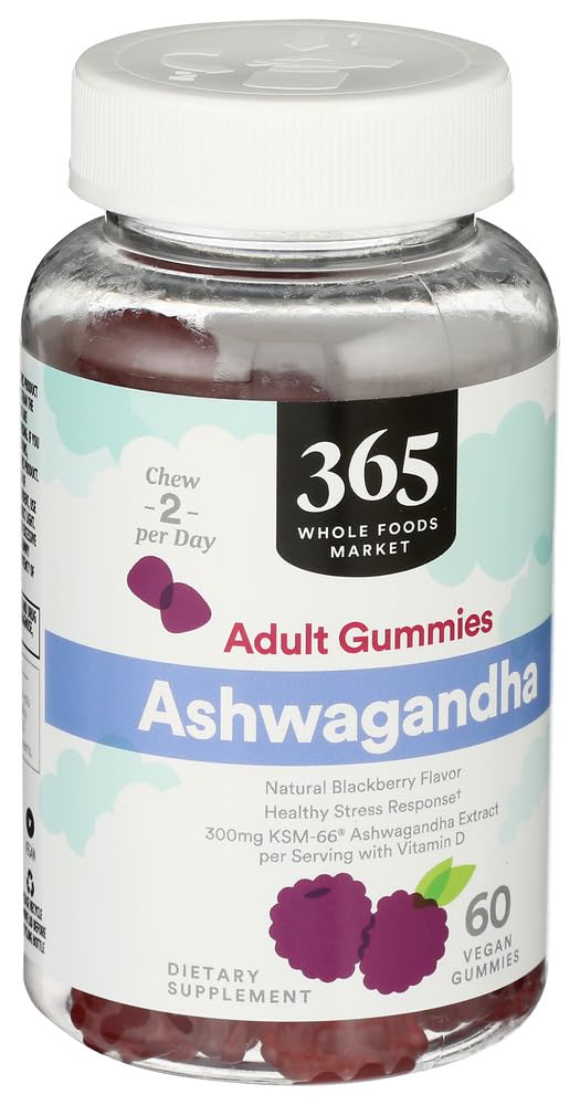 365 by Whole Foods Market Ashwagandha Gummies 60 Count