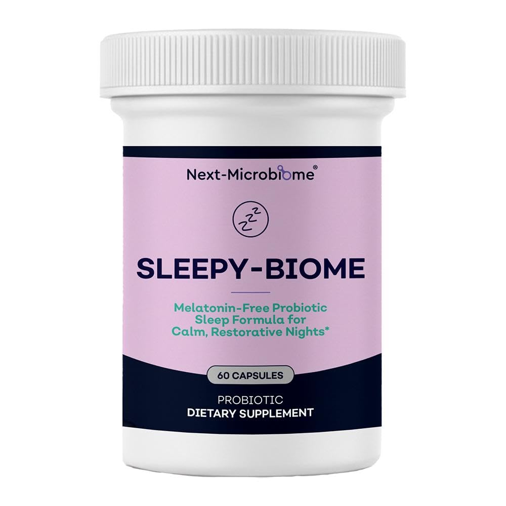 NEXT-MICROBIOME Sleepy-Biome Natural Sleep Aid, Capsule, 60 Count