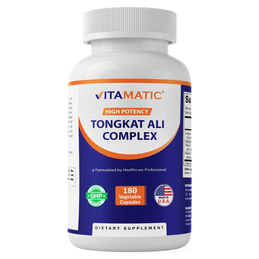 Vitamatic Tongkat Ali Extract 200:1 Capsule, 180 Count