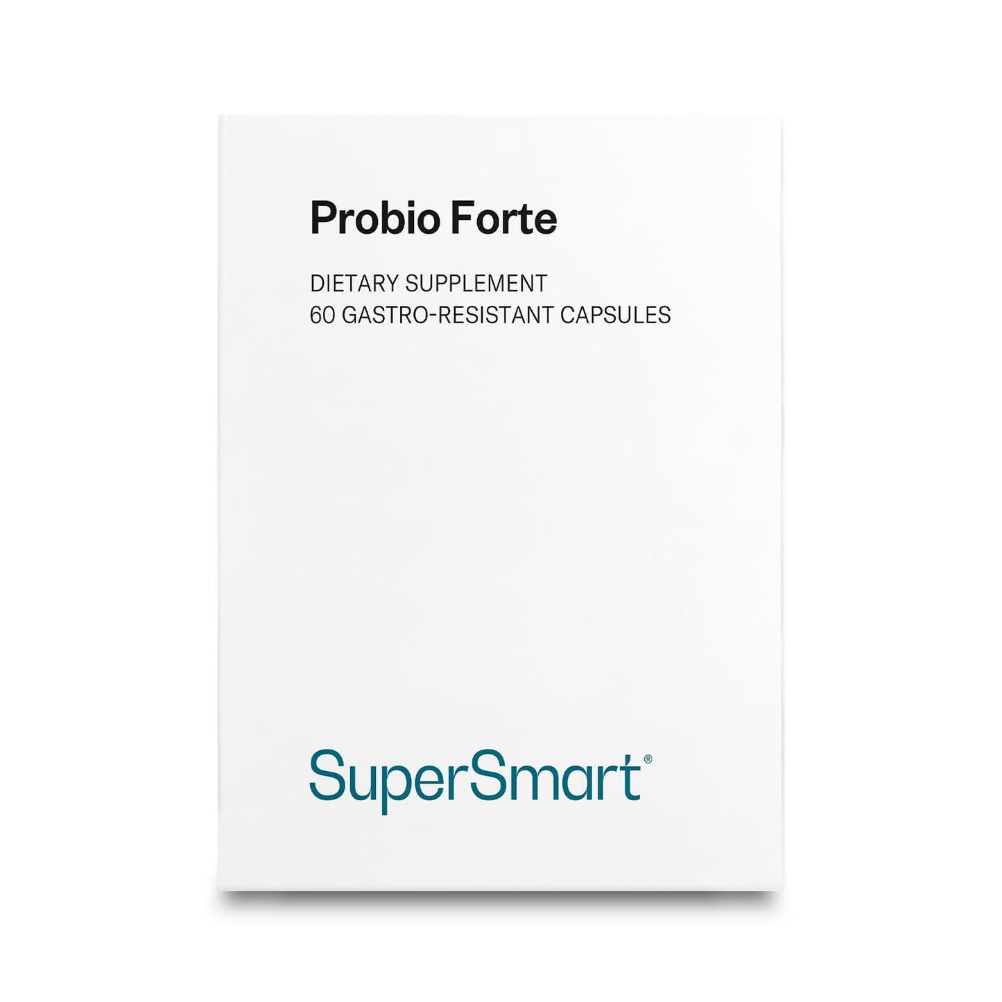 Supersmart Probio Forte 8 Billion CFU per Capsule (Advanced Formula) Daily Probiotics Supplement for Women & Men, Non-GMO & Gluten-Free, 60 Capsules