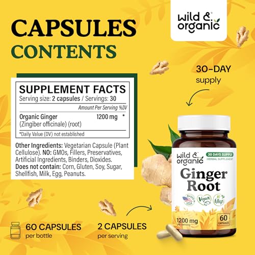 Wild & Organic Artichoke Leaf & Ginger Root 120 Capsules