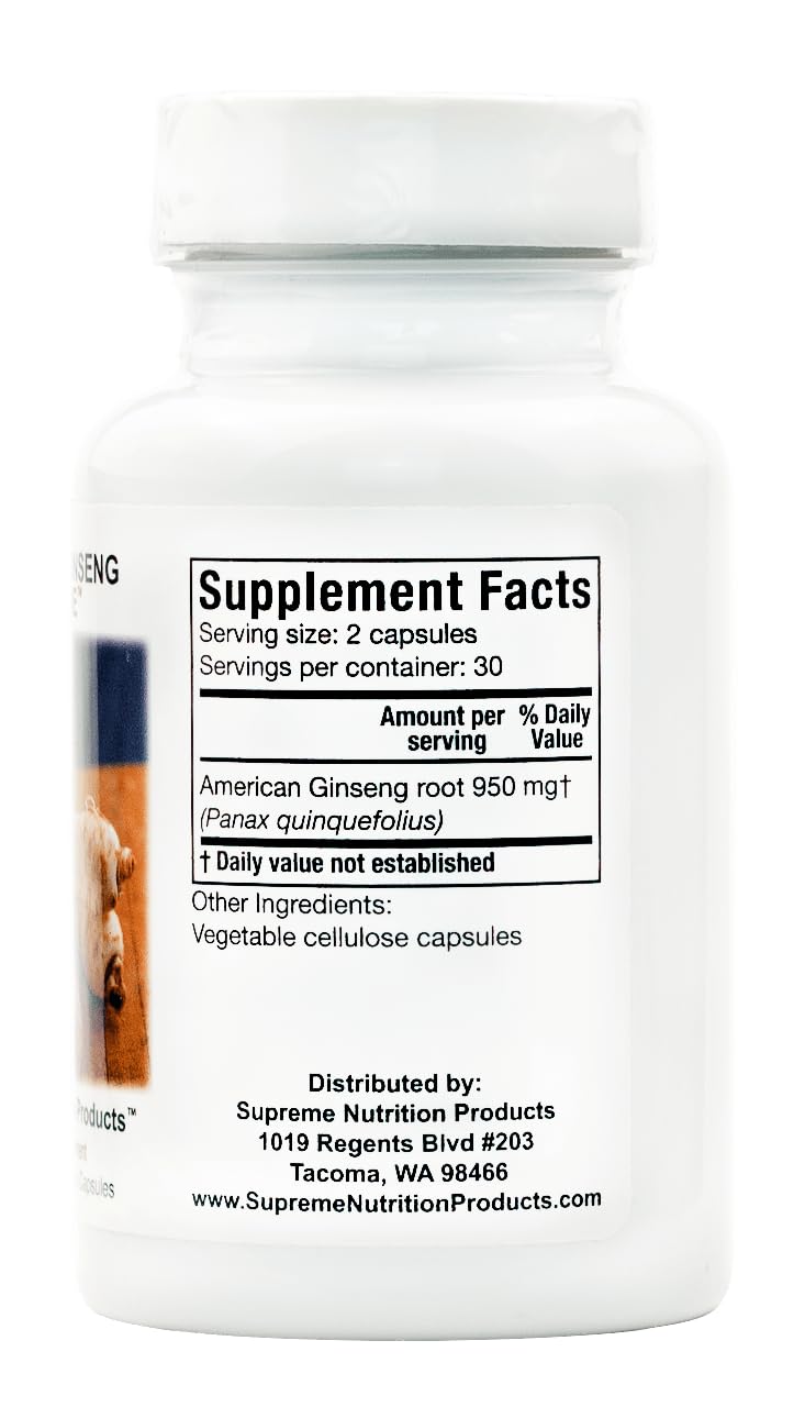 Supreme Nutrition Products American Ginseng Supreme Capsules 120