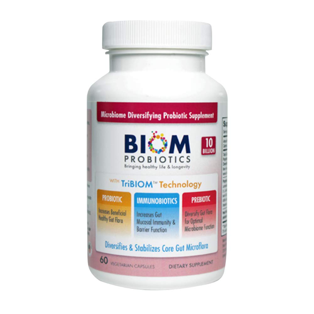 Biom Probiotics 3-in-1 Formula Capsule, 60 Count, 10 Billion CFU