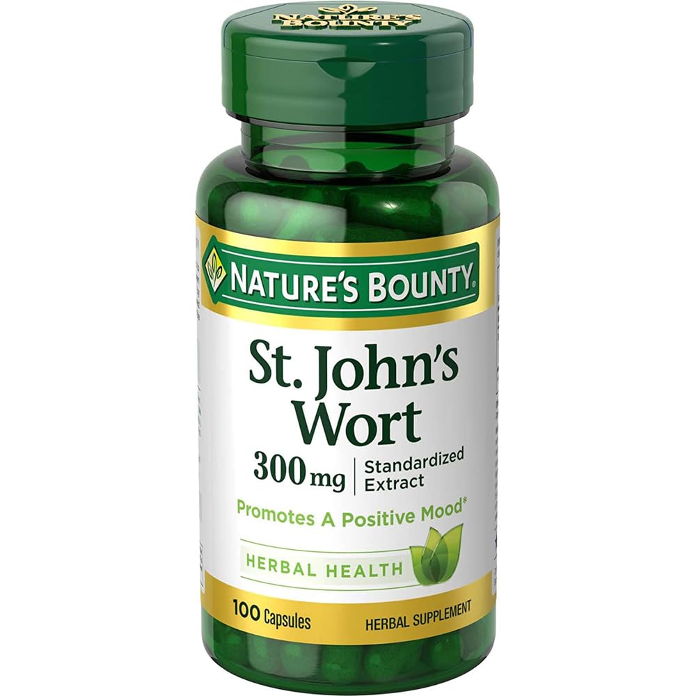 Nature's Bounty St. John's Wort 300mg Capsules, 100 Count