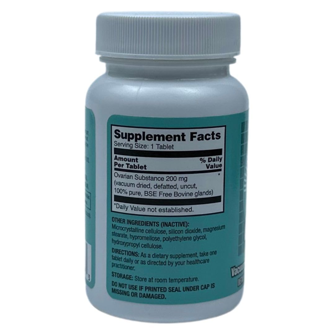 ULTRA ENTERPRISES ULTRA UE THE GLANDULAR PEOPLE Ultra Glandulars Ultra Raw Ovarian 200 mg 60 Tablets