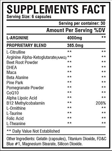 ANTLS Supplements Nitric Oxide Booster Capsule 180 Count