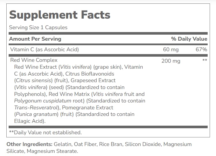 21st Century Resveratrol Red Wine Extract Capsules, 3-Pack