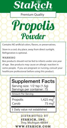 Stakich Bee Propolis Powder, 4 Ounces