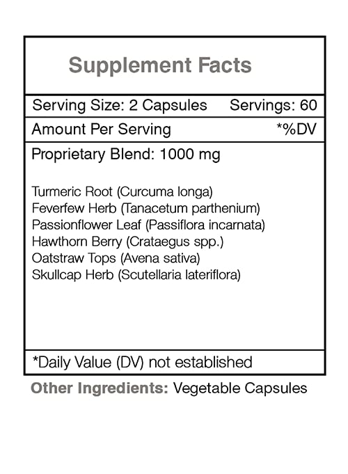 Secrets of the Tribe Nerve Secret, Healthy Nerves Formula, Herbal Supplement Blend 120 Capsules