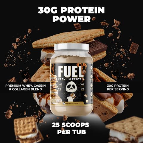 Underground Bio Labs Panda Fuel Premium Protein Whey Powder, 40 Servings, 2.5 Pound