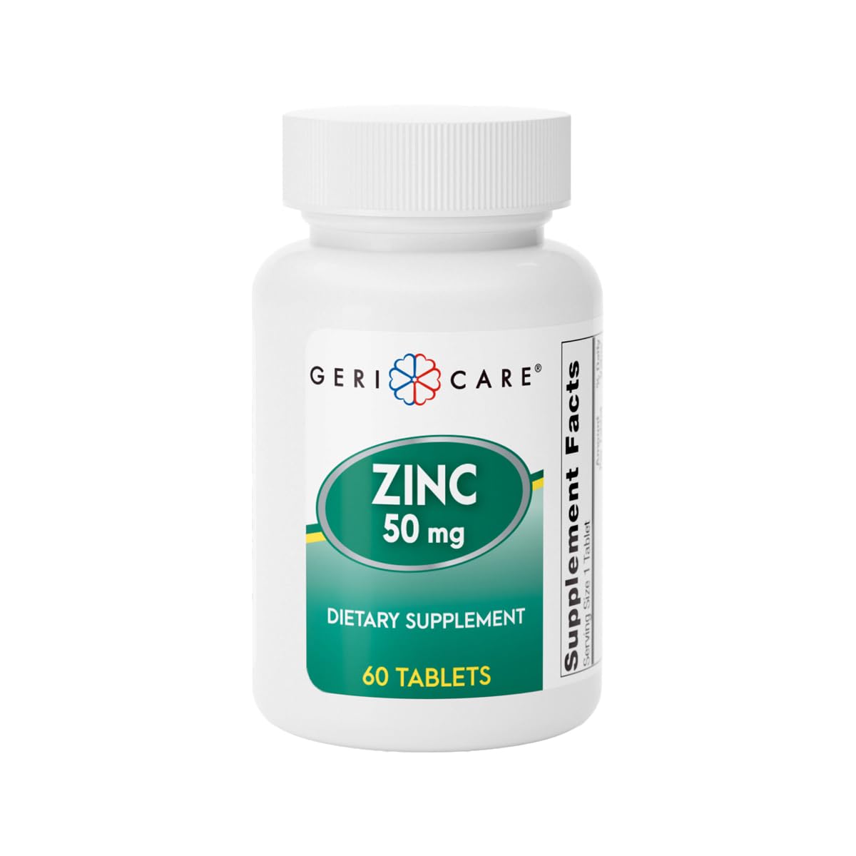 GeriCare Zinc Sulfate 50 mg Essential Mineral Supplement, 60 Tablets