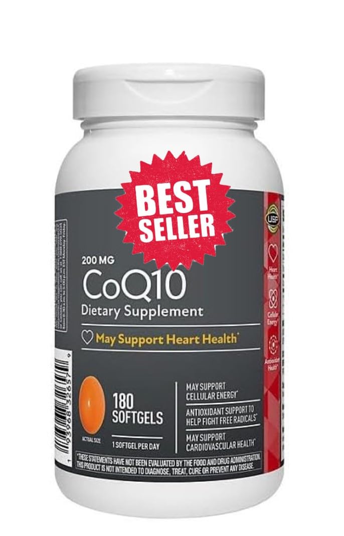 Generic CoQ10 200 mg Softgels 180 Count