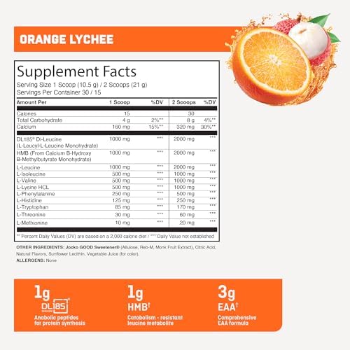 Jocko Fuel Muscle Drive Pro Series Orange Lychee Powder 30 Servings