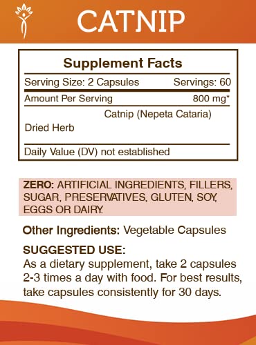 Secrets of the Tribe Catnip Capsules 120