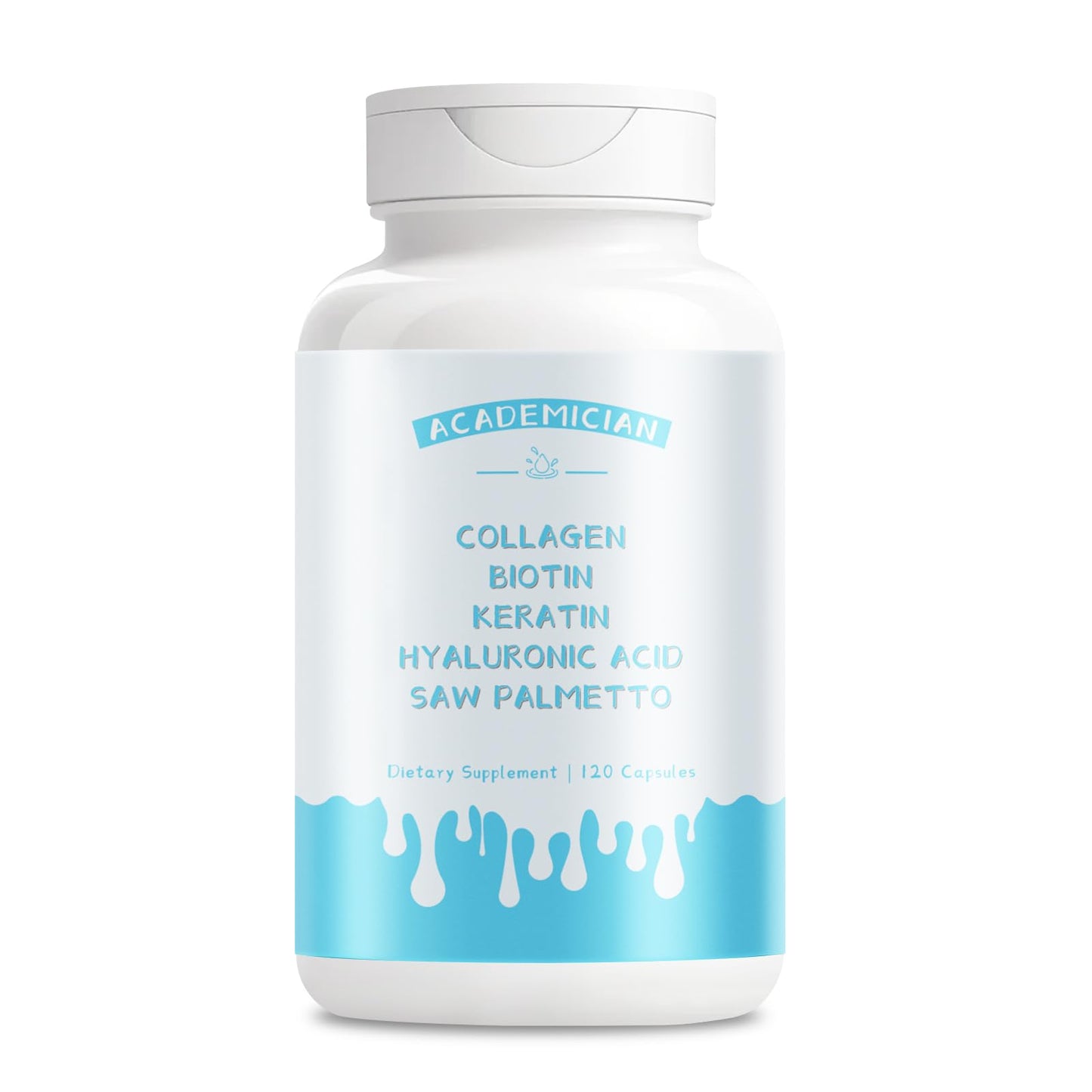ACADEMICIAN Hydrolyzed Multi Collagen Peptides Capsules 120 Count