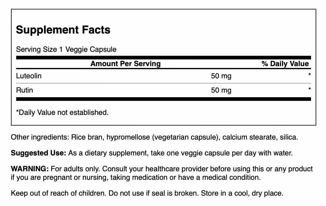 Swanson Luteolin Complex w/Rutin 90 Capsules
