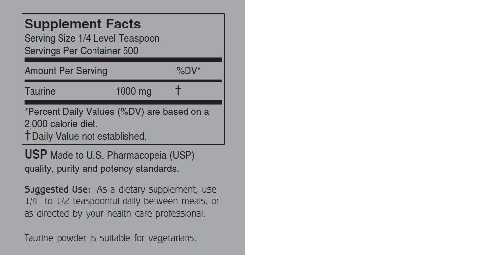 Anabol Naturals Taurine Powder 500 gram