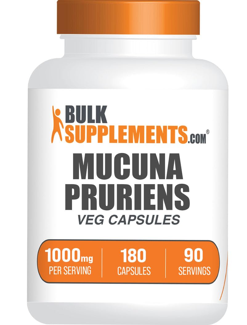 BulkSupplements Mucuna Pruriens Capsules 180 Count