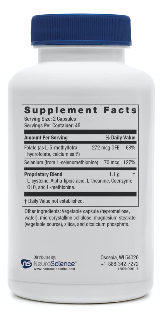 NeuroScience Calm G Immune Support & Calm Aid Supplement, 90 Capsules