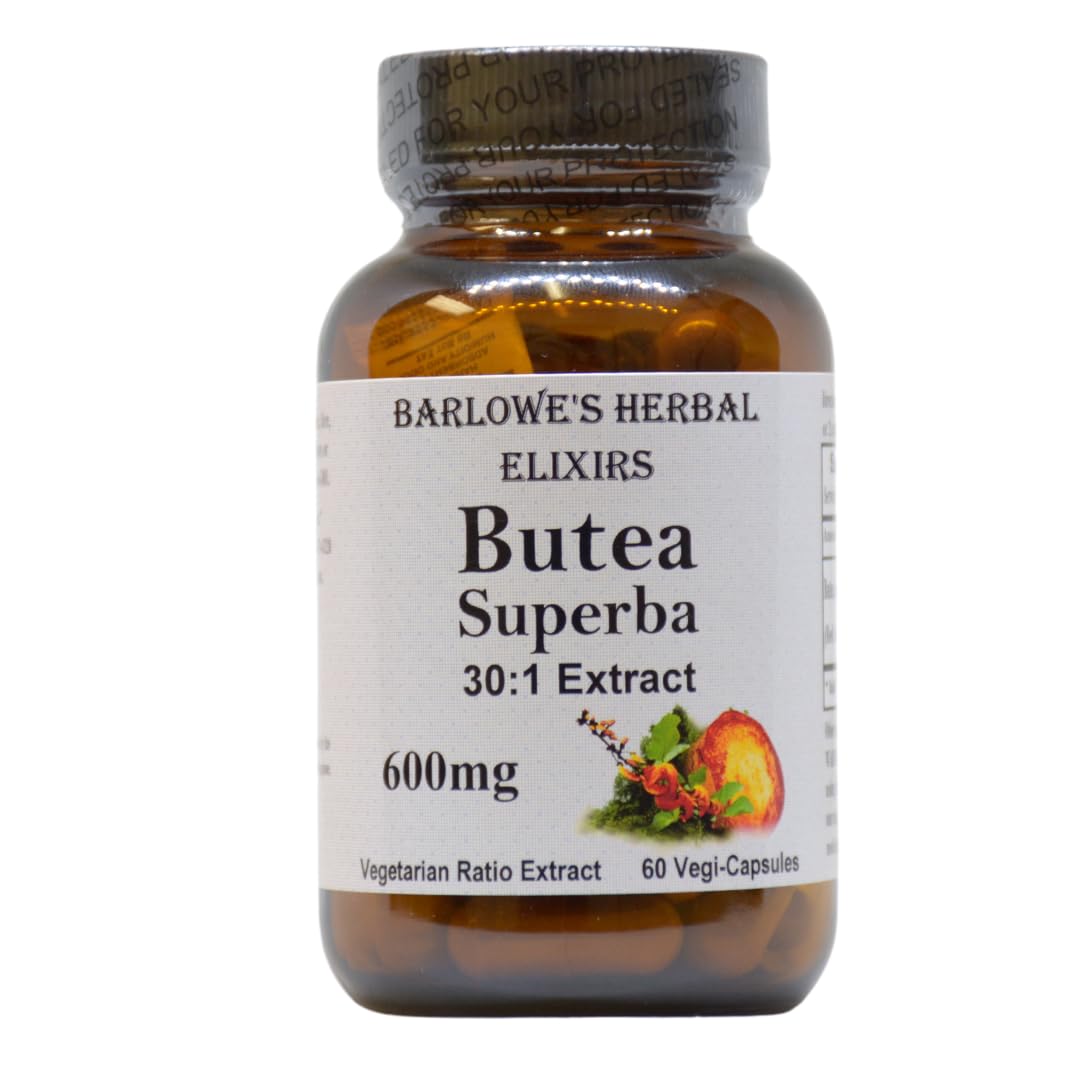 Barlowe's Herbal Elixirs Butea Superba Extract 30:1 600mg Capsule, 60 Capsules