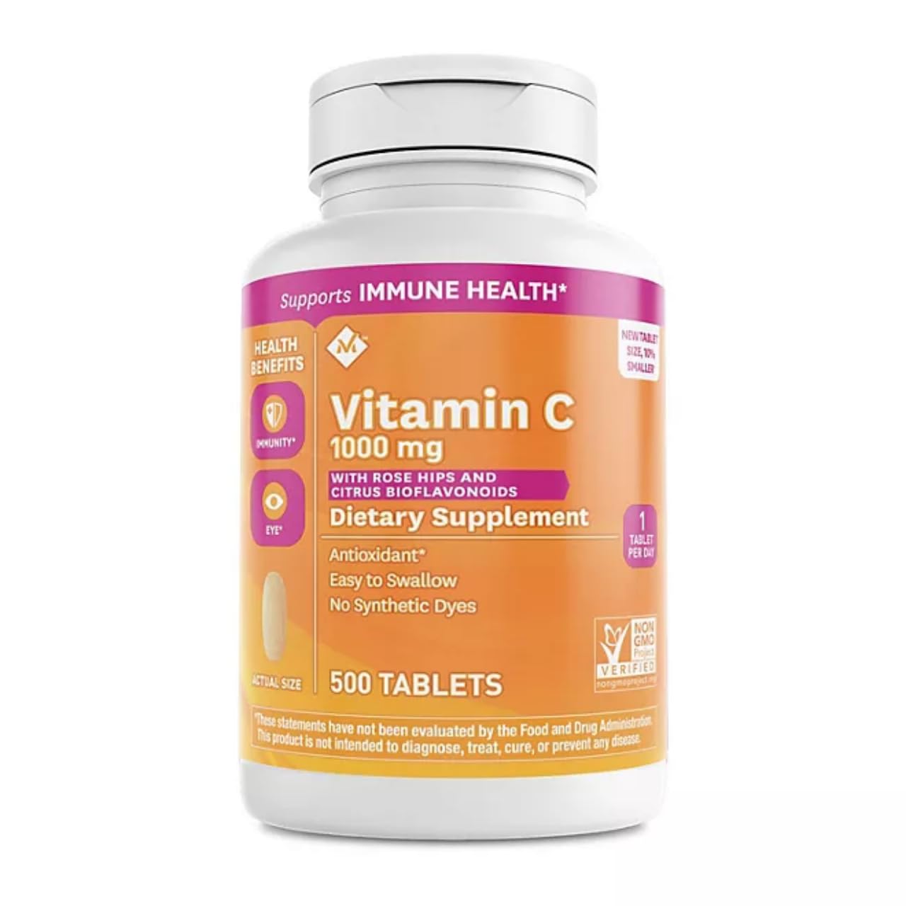 Member's Mark Vitamin C 1000 mg with Rosehips and Citrus Bioflavonoids 500 Tablets