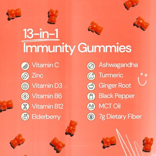Grüns Multivitamin Greens + Immunity 13-in-1 Gummies, Sugar Free, 56 Gummies