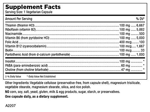 Mt. Angel Vitamins B-Good Com (Vitamin B Complex), Healthy Nervous System Support, 60 Capsules