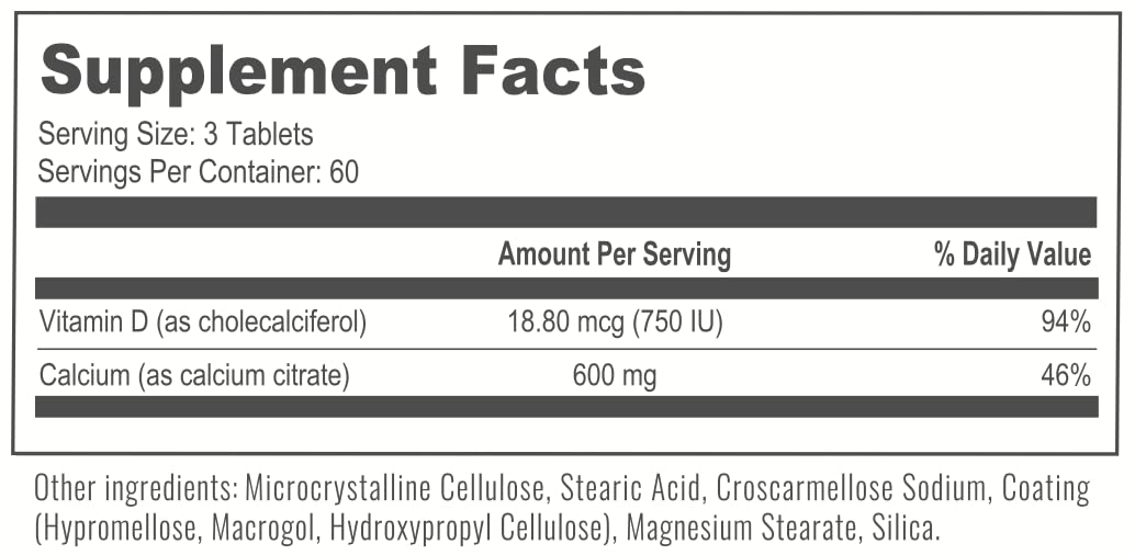 BariatricPal 30-Day Bariatric Vitamin Bundle Multivitamin One Per Day Tablets, with 45mg Iron, Calcium Citrate (600mg) and D3 Coated Tablets, 60 Tablets