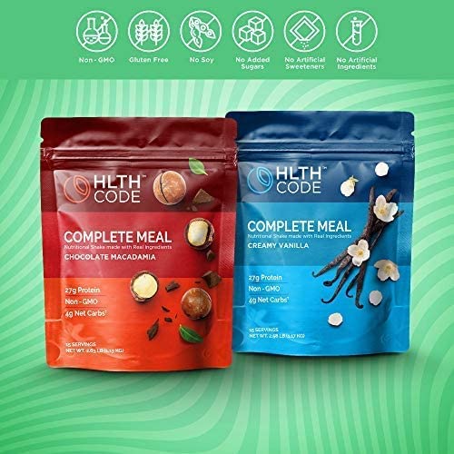 HLTH CODE Complete Meal Replacement Shake Powder 42 Ounce