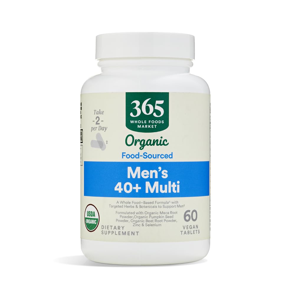 365 by Whole Foods Market Vitamin Multi Mens Food Cultured 40 Plus Tablets 60 Count