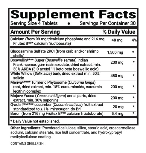 Advanced Bionutritionals Advanced Joint Support Supplement 120 Tablets