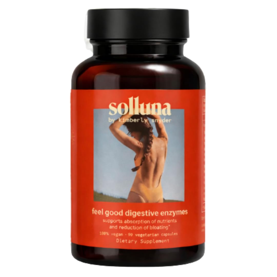 Solluna Digestive Enzymes Capsules 90 Count