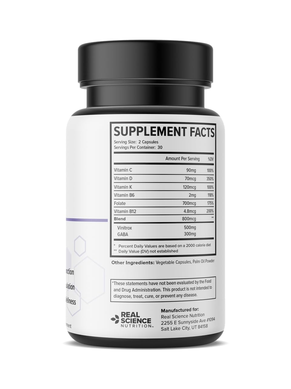 Real Science Nutrition Sleep Miracle 60 Capsules