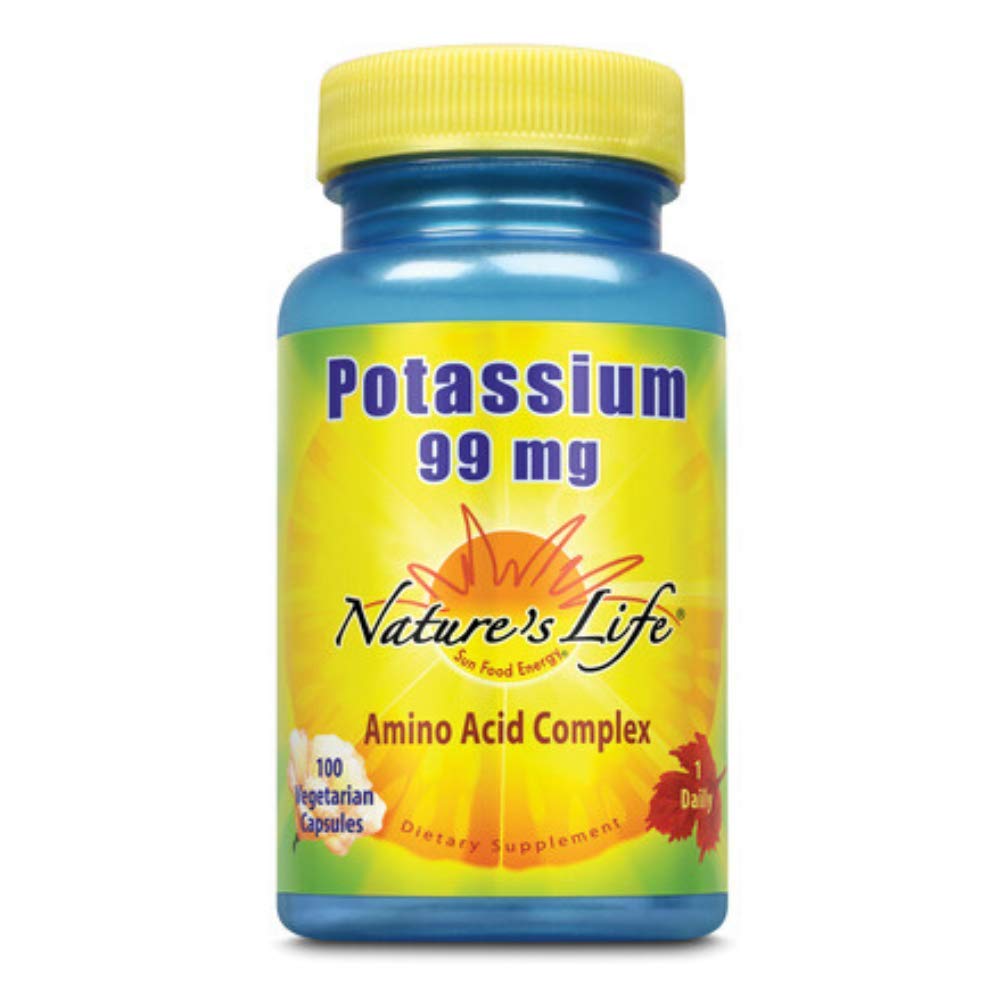 Nature's Life Potassium, 99 mg Capsule, 100 Count