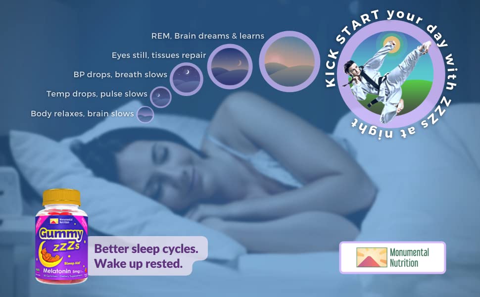 Monumental Nutrition ZZZs Melatonin Sleep Gummies 5 mg, 90 Count