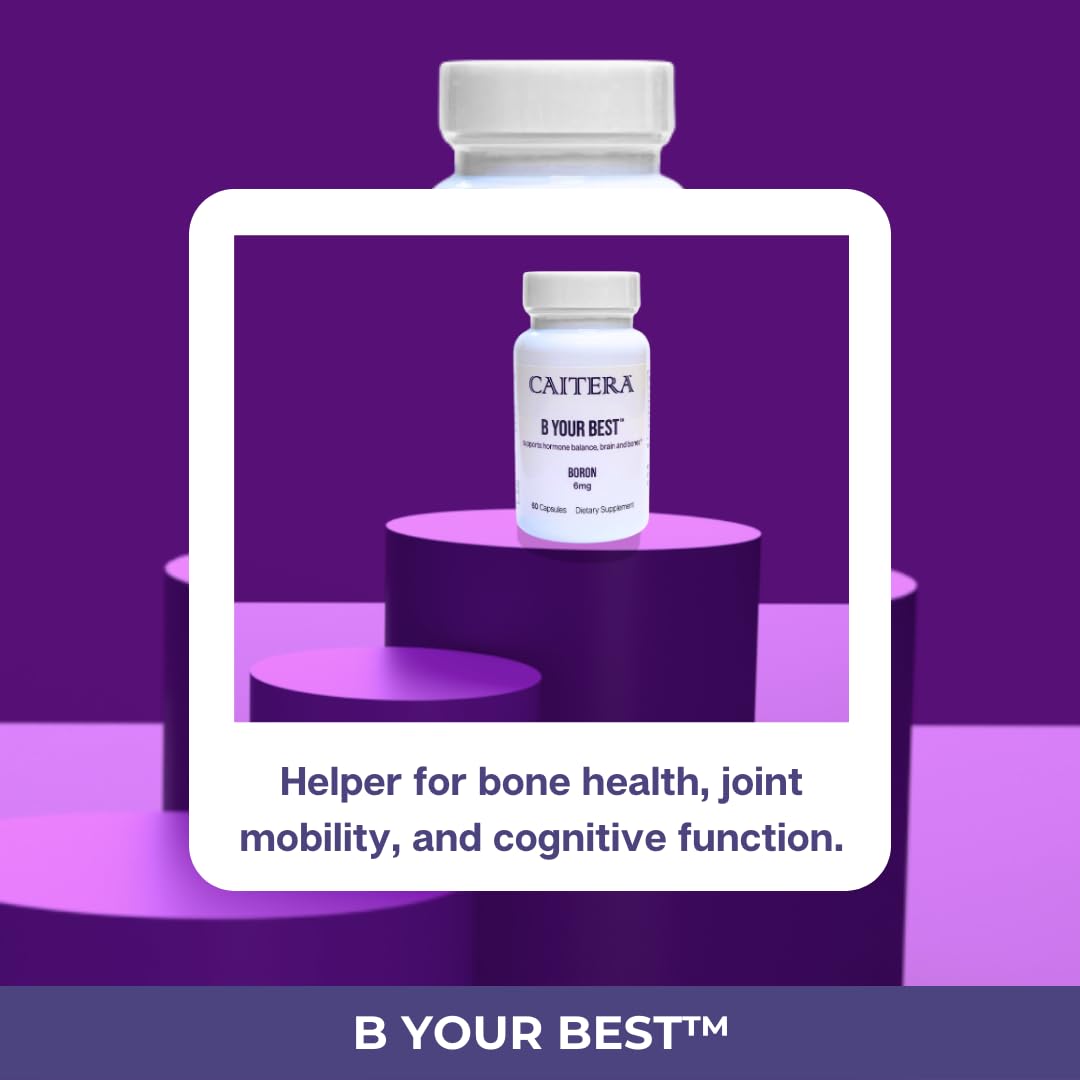 Caitera B Your Best Boron Glycinate Dietary Supplement 60 Capsules