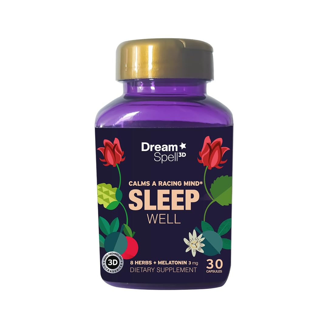 Dream Spell 3D Natural-Based Sleep Aid Capsule, 30 Count