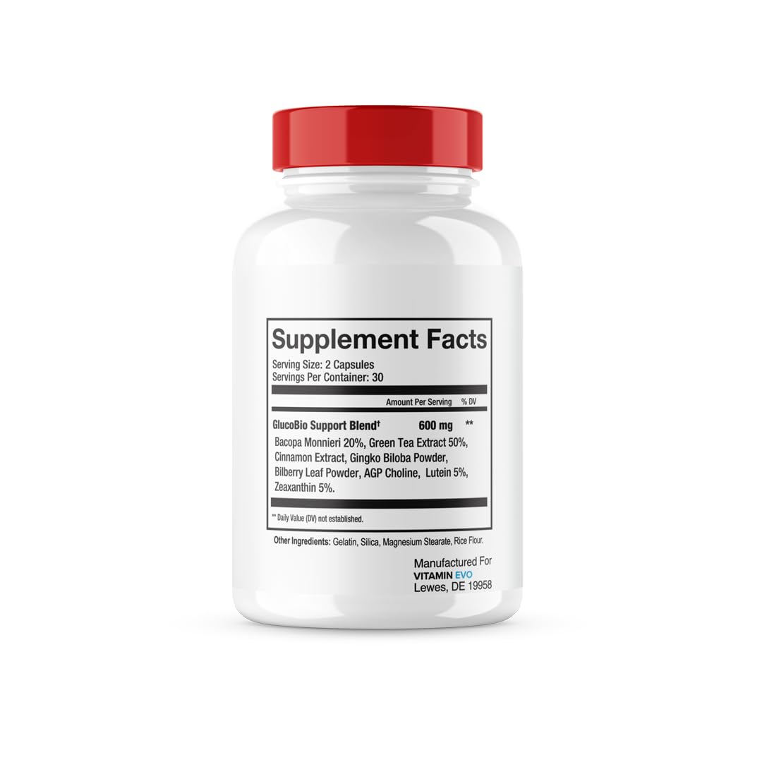 Vitamin Evo GlucoBio Blood Support Capsules 60 Count
