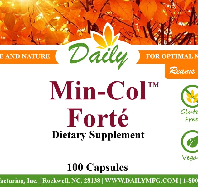 Daily Manufacturing Min-Col Forte (Soft Rock Phosphate & Calcium Gluconate) Capsule, 100 Count